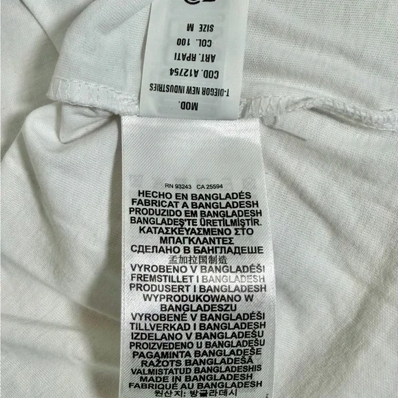 🔥 DIESEL ✅ White Graphic Men's Tee Slim Fit Shirt Diesel Industry Denim Division - Picture 8 of 11